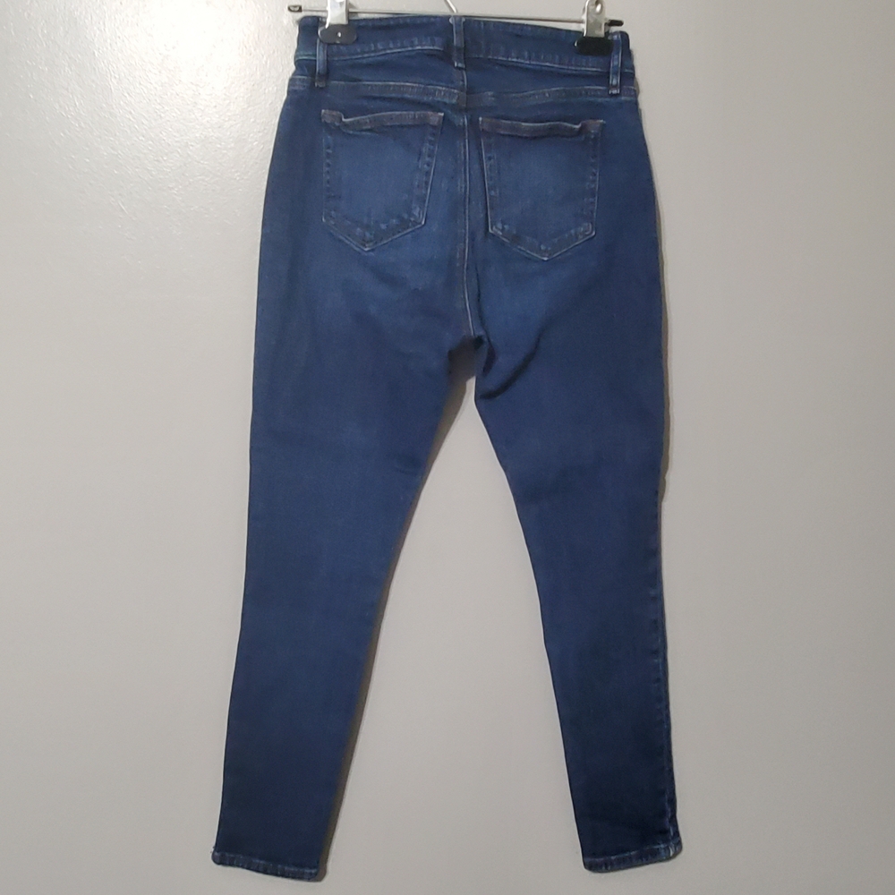 LOFT Outlet Curvy Petite Women’s Skinny Jeans in Dark Blue Wash Size 0 - Picture 4 of 11